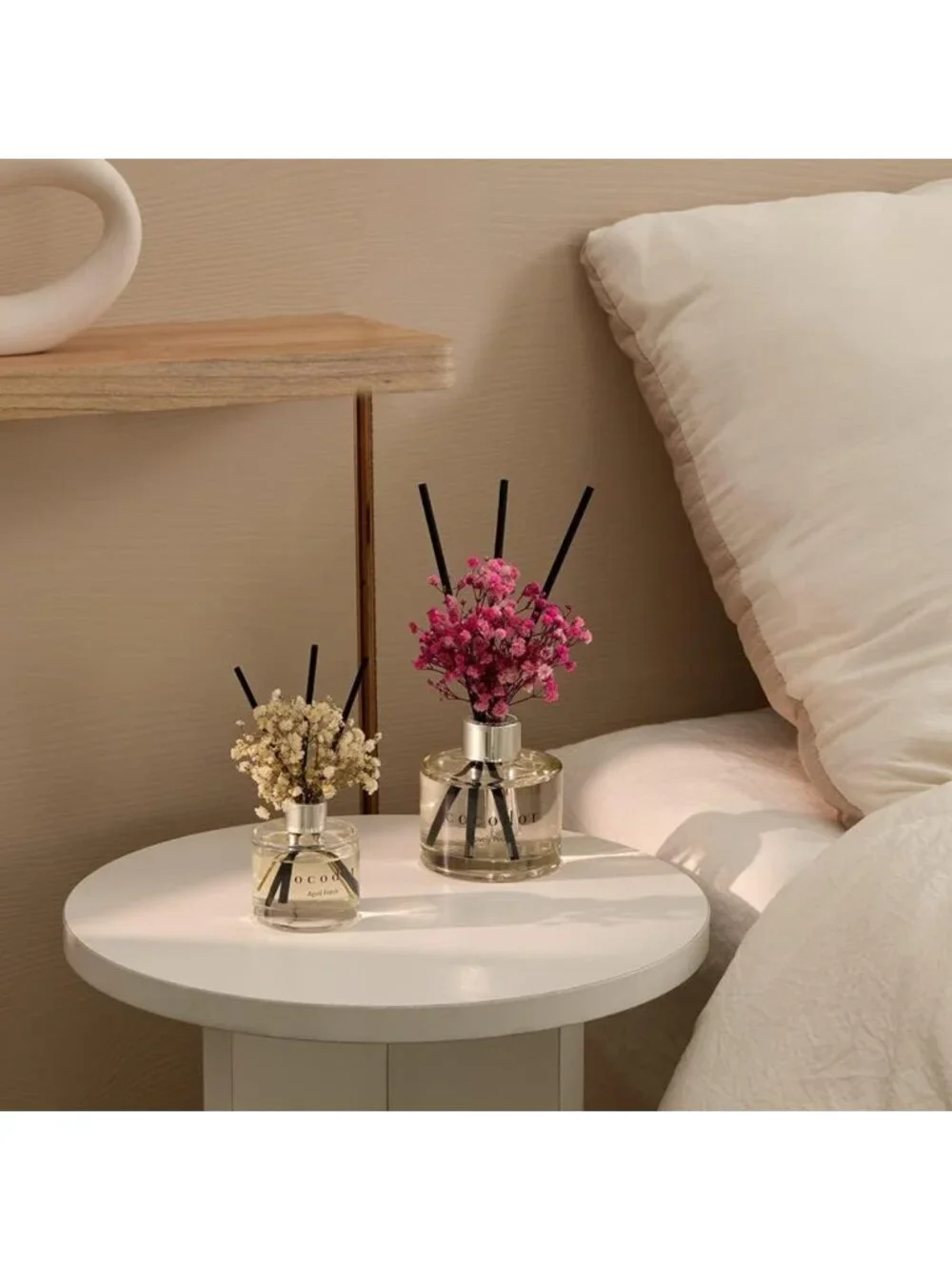 White Jasmine Reed Diffuser Set - 6.7oz Home Fragrance & Shelf Decor